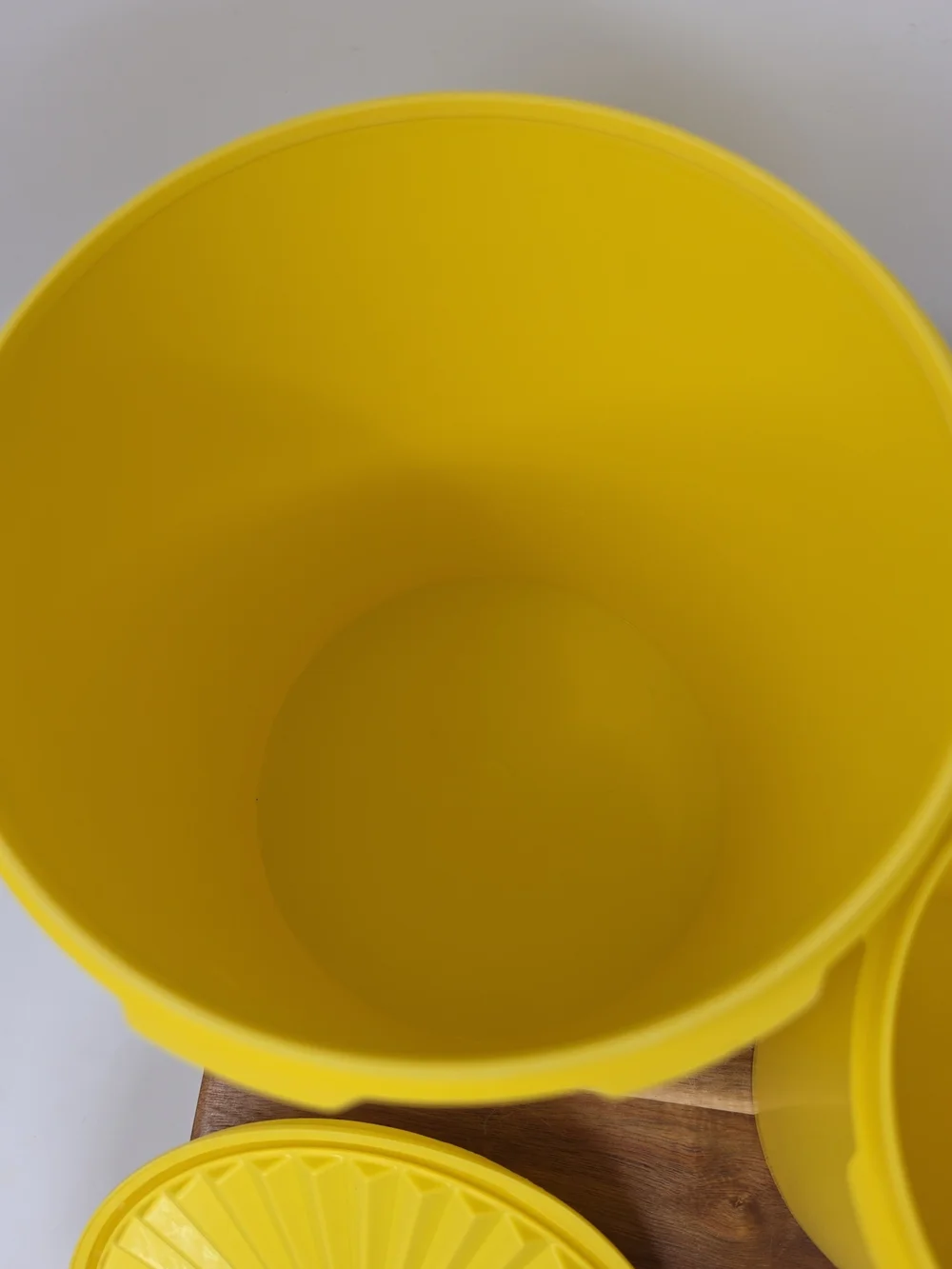 Tupperware Yellow Storage Canisters Set of 2